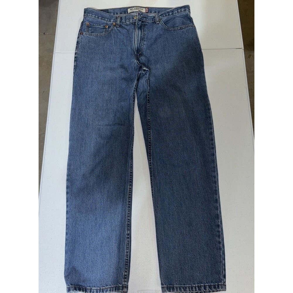 Levi's 550 Relaxed Fit Jeans Mens 34x32 Red Tag Blue Vintage Y2K Denim Pants
